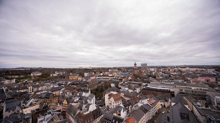 Ein Blick auf die Stadt Mainz, betracht von der Stefanskirche. (Foto: dpa Bildfunk, Picture Alliance)
