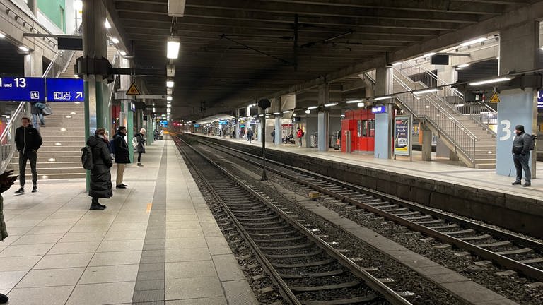 Ein leerer Gleis auf dem Bahnhof in Mainz  (Foto: SWR, A.Dietz)