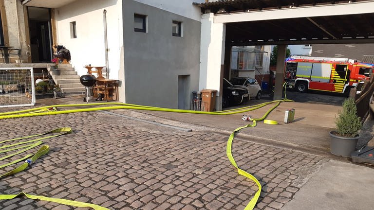 Die Feuerwehr rückte wegen einer angebohrten Gasleitung in Bad Kreuznach aus. (Foto: Freiwillige Feuerwehr Bad Kreuznach)