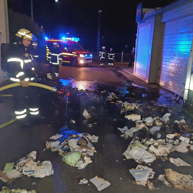 Die Feuerwehr Bad Kreuznach musste sechs mal zu Mülltonnenbränden ausrücken. (Foto: Freiwillige Feuerwehr Bad Kreuznach)