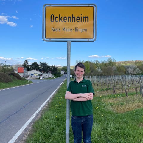 Der Schüler Christian Maidhof hat eine Kommunikations-App für Ockenheim erfunden. (Foto: SWR)
