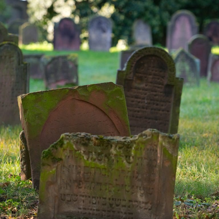 Grabsteine auf dem Jüdischen Friedhof in Worms (Foto: dpa Bildfunk, Picture Alliance)