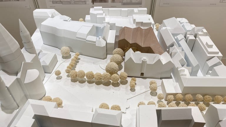 Das Siegermodell des Architektur-Wettbewerbes für den Neubau des Gutenberg-Museums (Foto: SWR, Hannegret Kullmann)