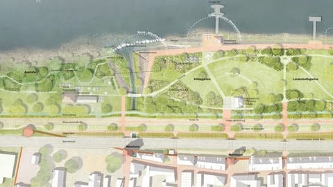 Die Rheinpromenade in Bacharach soll für die Buga 2029 mit viel grün aufgewertet werden. (Foto: Buga2029/urbanegestalt)