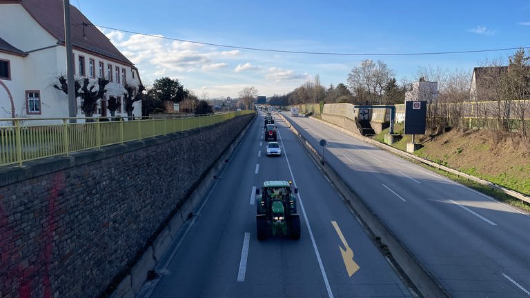 Der Bauernprotest führt auch in Mainz und Rheinhessen zu Verkehrsbehinderungen.
