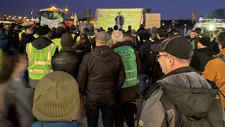 Bauern-Protest in Mainz gegen Habeck