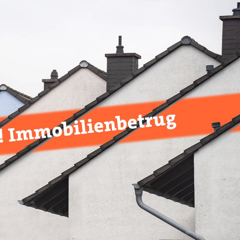 In Mainz sind falsche Immobilien-Anzeichen im Umlauf.  (Foto: picture-alliance / Reportdienste, picture alliance/dpa | Frank Rumpenhorst / Montage SWR)
