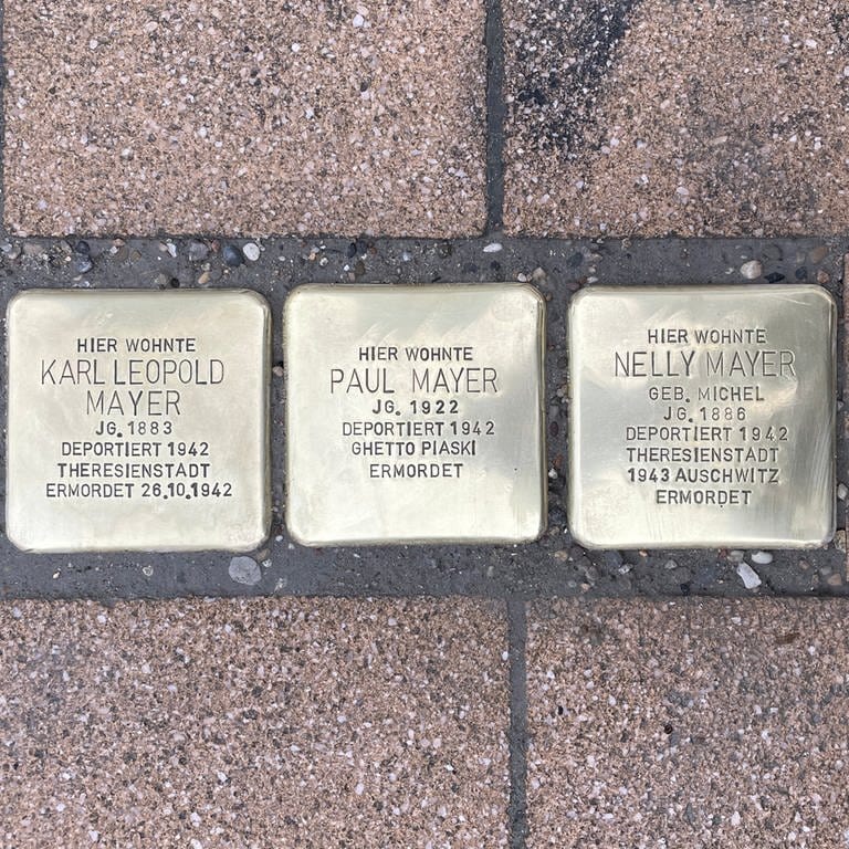 Drei neue Stolpersteine in Wörrstadt (Foto: SWR)