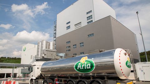 Der neue Milchtrockenturm von Arla in Pronsfeld. (Foto: Markus Teubner, Arla)