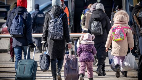 Mehr als 250 Flüchtlinge sind wegen des Kriegs in der Ukraine in Trier angekommen. (Foto: picture-alliance / Reportdienste, Michael Kappeler)