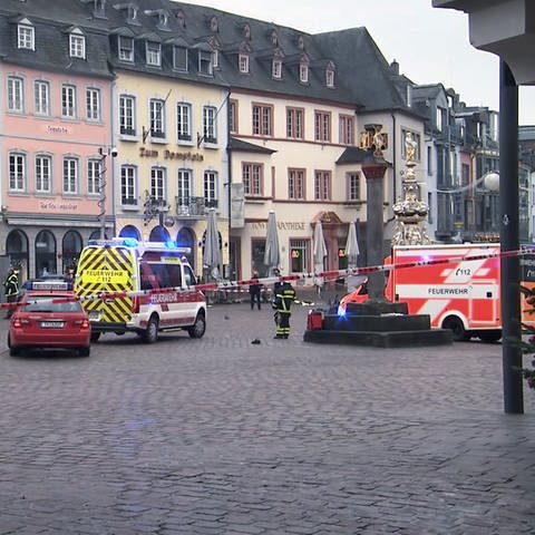 Der Hauptmarkt in Trier am Tag der Amokfahrt