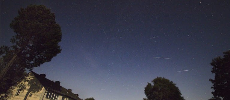 Jedes Jahr im August bewegt sich die Erde durch den Meteoritenschwarm eines Kometen. Die kleinen Trümmerteile ziehen als Sternschnuppen über den Himmel. (Foto: Ulrich Klein, Astronomische Vereinigung Vulkaneifel am Hohen List)