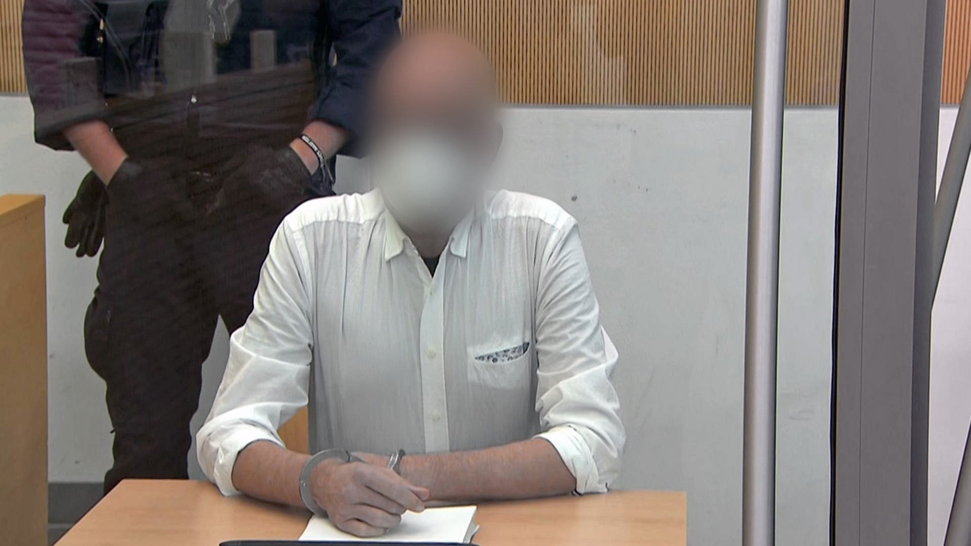 Der Angeklagte beim Prozess zur Amokfahrt im Landgericht Trier (Foto: SWR)
