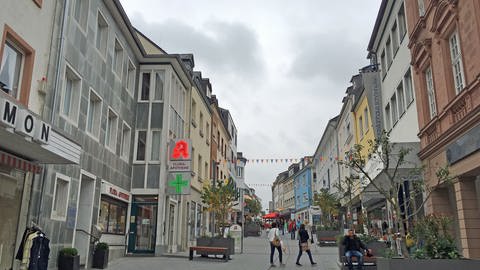 Blick in die Fußgängerzone in Bitburg. (Foto: SWR)
