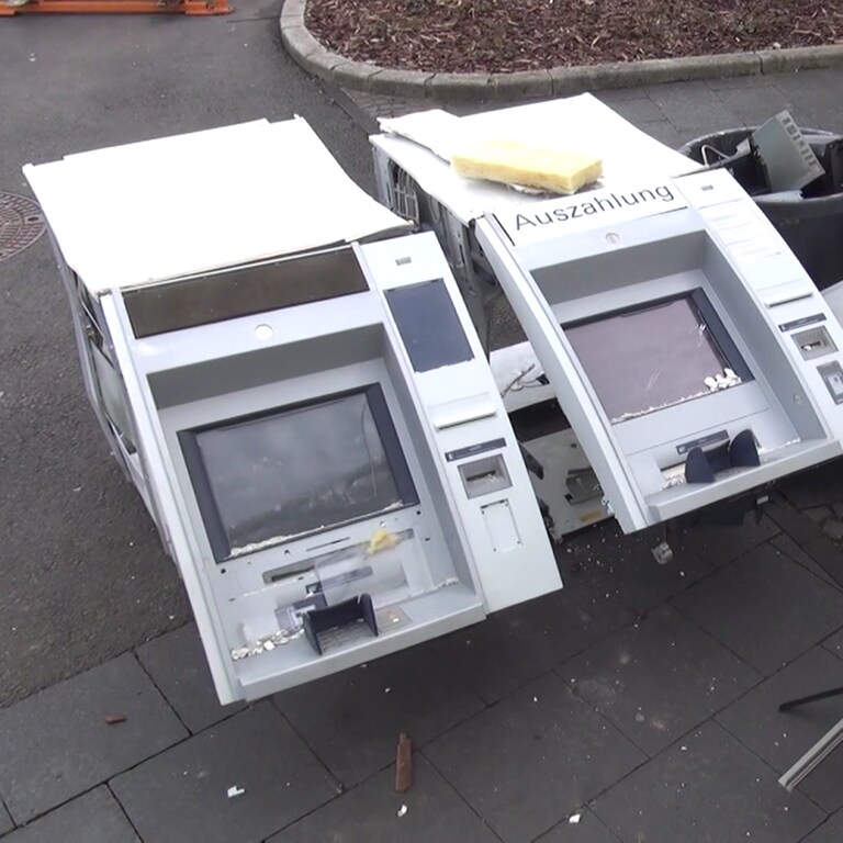 Gesprengter Geldautomat in Wittlich (Foto: SWR)