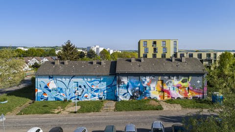Die ehemaligen Kasernen des französischen Militärs in Trier sind heute beliebte Flächen für Street Art, bis sie für das neue Burgunderviertel abgerissen werden. (Foto: EGP GmbH, Trier / Albrecht Haag, Darmstadt)