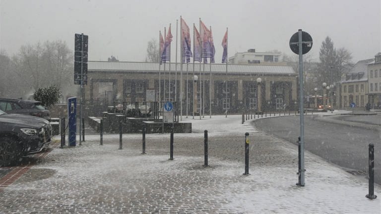 Schneefall am Freitag Nachmittag in Trier.  (Foto: SWR, Vasilij Kotov)