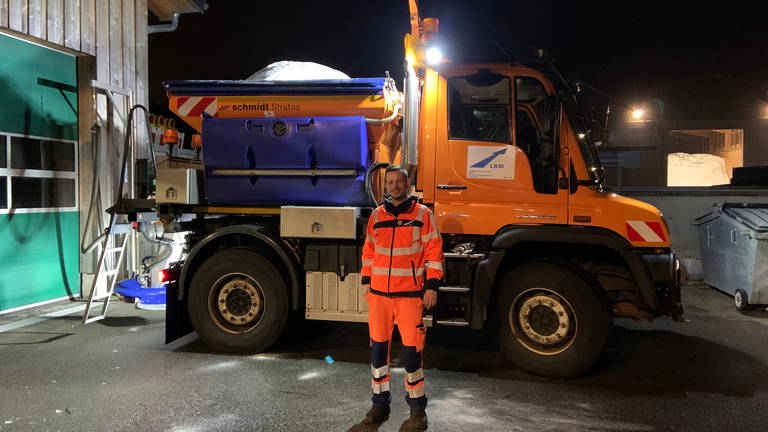 Winterdienst Straßenmeisterei Hemeskeil (Foto: SWR, Andrea Meisberger)