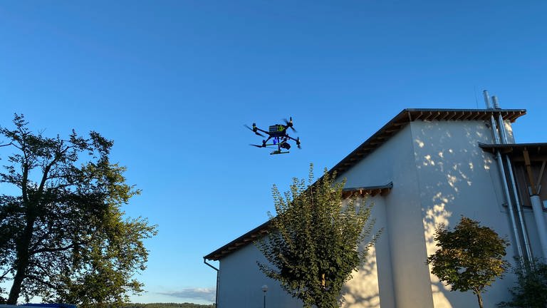 Drohnenvorführung der Polizei Trier  (Foto: SWR)