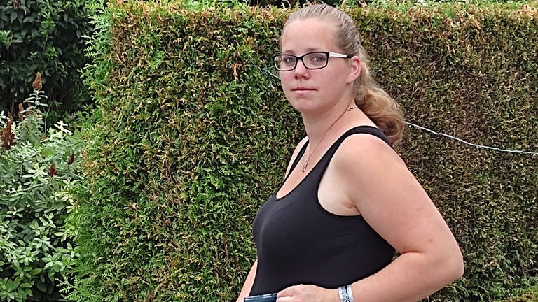 Fabienne Alt-Ensch: Schwangere aus Köwerich will sich erstmal nicht gegen Corona impfen lassen. (Foto: SWR)