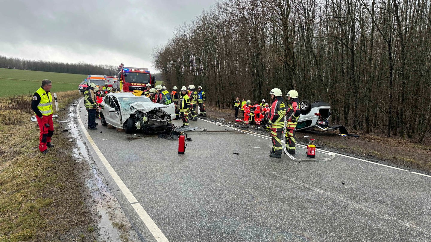 Tödlicher Unfall auf der B269 zwischen Ellenberg und Rinzenberg. (Foto: Hosser)
