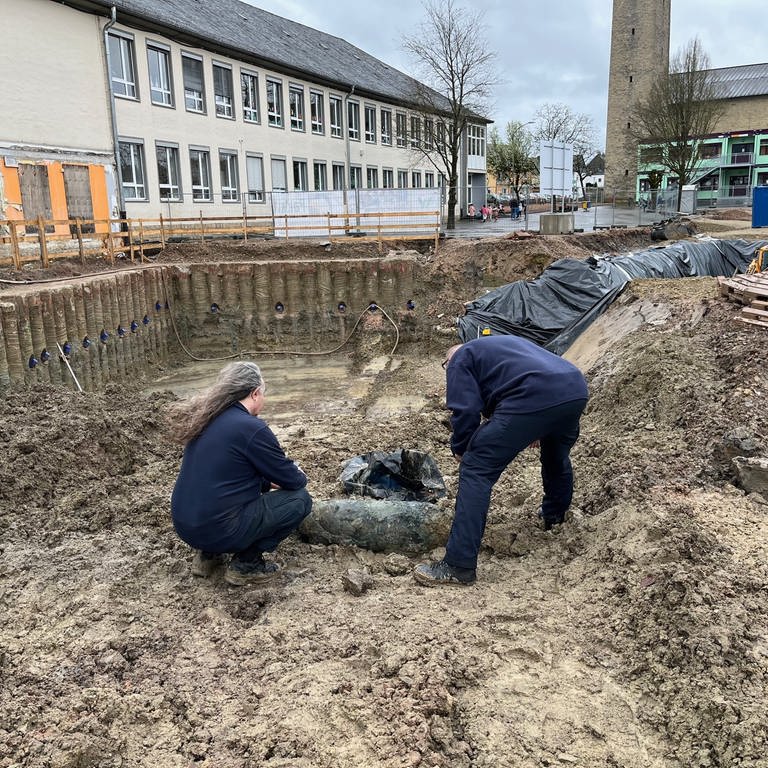 Bei Bauarbeiten an der Grundschule Süd in Bitburg ist eine Bombe aus dem Zweiten Weltkrieg gefunden worden. (Foto: Stadt Bitburg)