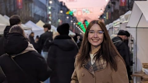 Selina Schneider genießt das Leben in der Großstadt Vilnius in Litauen. Trotzdem will sie nach dem Studium zurück in die Eifel.  (Foto: Selina Schneider )
