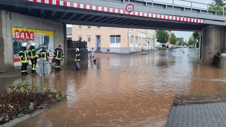 Überschwemmung in Konz