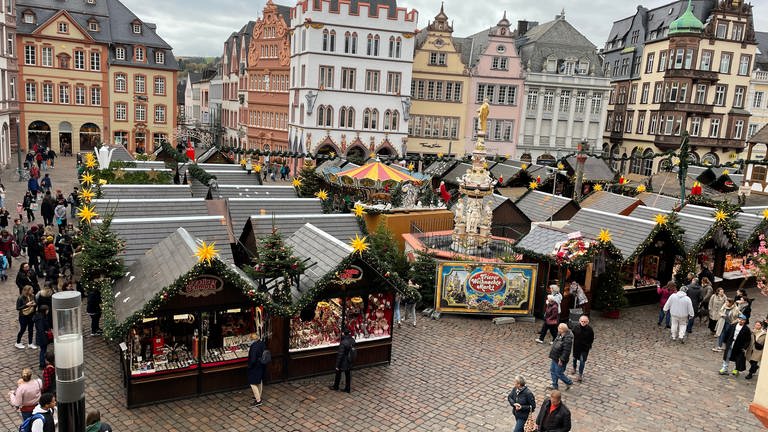 Der Trierer Weihnachtsmarkt ist bis zum 22. Dezember geöffnet. (Foto: SWR)