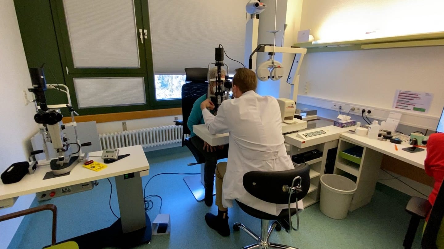 Augenärztliche Praxis im Krankenhaus Prüm (Foto: SWR)