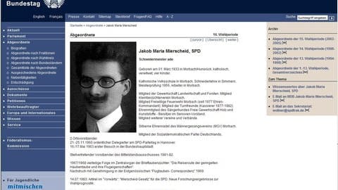 Jakob Mierscheid auf der Seite der SPD-Fraktion. (Foto: SWR)