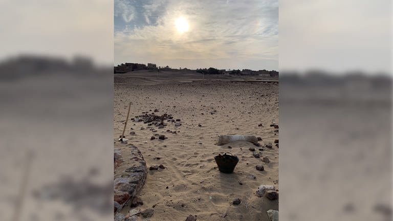 "Grabungs-Romantik" in Ägypten: In der Wüste sind die Sonnenuntergänge besonders prachtvoll.