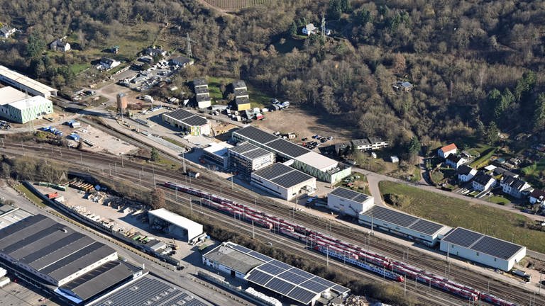 Ein Luftbild des Energie- und Technikparks Trier aus dem Frühjahr 2022. (Foto: Stadtwerke Trier)