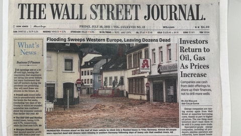 Foto aus Flutnacht in "The Wall Street Journal"