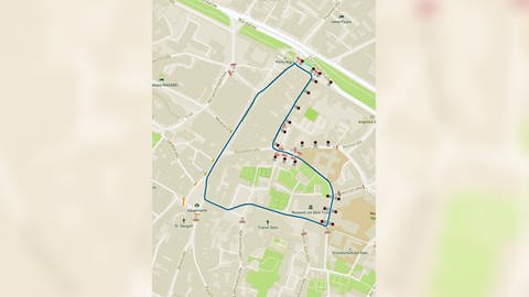 Die Strecke des Radrennens Großer Preis der Stadt Trier ist 1,2 Kilometer lang und führt durch die historische Altstadt.  (Foto: RV Schwalbe)