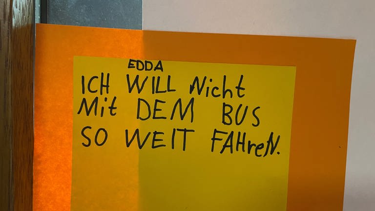 Die Schüler haben verschiedene Gründe, warum sie an der Grundschule in Bickendorf bleiben möchten. (Foto: SWR)