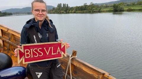 Das nachgebaute Römerschiff Bissula ist von Trier Richtung Cannes gestartet 