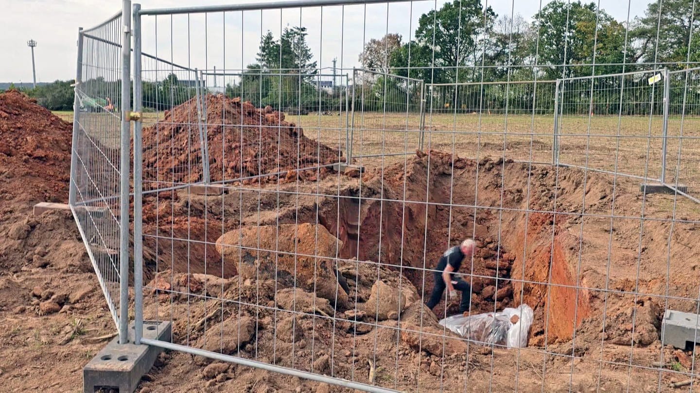In Wittlich-Wengerohr wurden bei Bauarbeiten zwei Bomben gefunden (Foto: Winkler TV)
