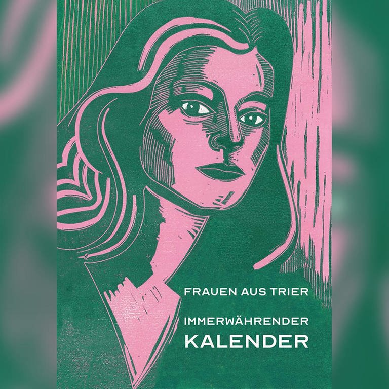 Der Frauenkalender des Zonta Clubs Trier - Portrait Ursula Krechel, Linolschnitt