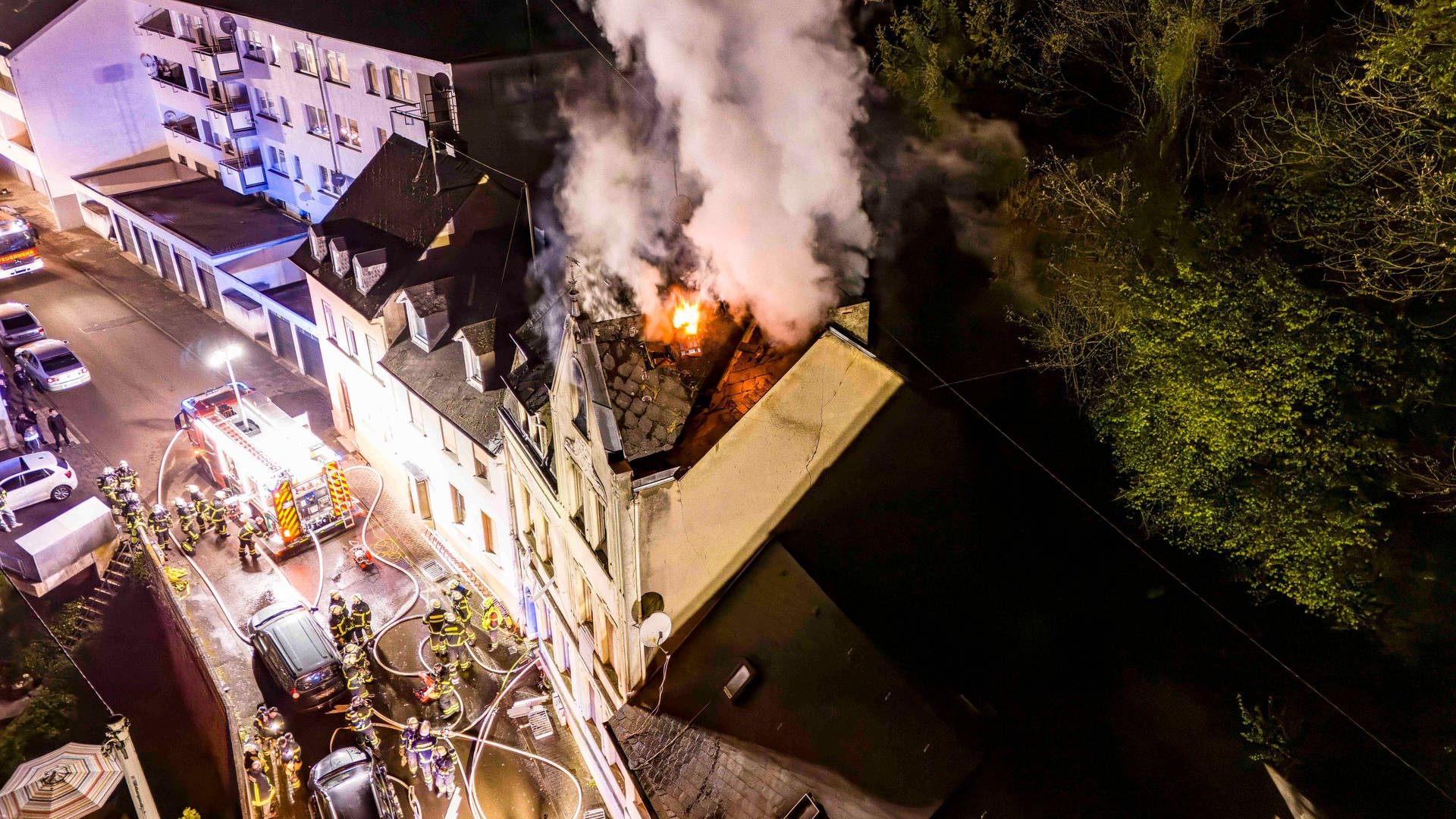 Brand zerstört Wohnhaus in Idar-Oberstein