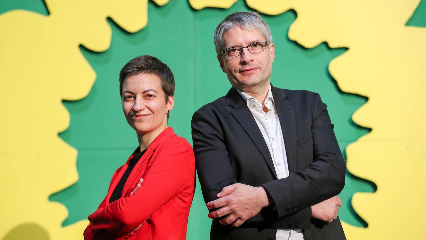 Grüne Spitzenkandidaten Ska Keller und Sven Giegold (Foto: dpa Bildfunk, Picture Alliance)