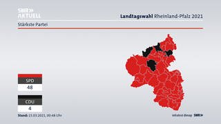 Wahlkreiskarte Rheinland-Pfalz (Foto: SWR)