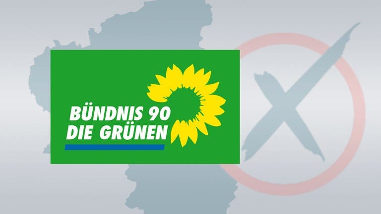 Logo B'90Die Grünen, die in Rheinland-Pfalz zur Landtagswahl 2021 antreten (Foto: SWR)