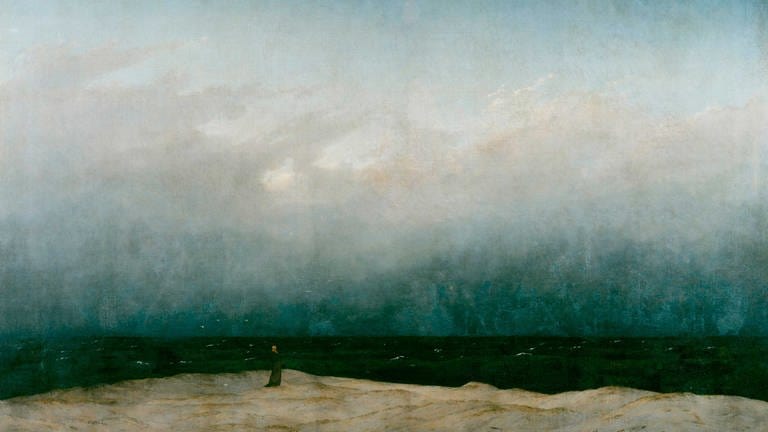 Der Mönch am Meer, Gemälde von Caspar David Friedrich,  Öl auf Leinwand,  Jahr 1808,  Nationalgalerie Berlin (Foto: picture-alliance / Reportdienste, Picture Alliance)