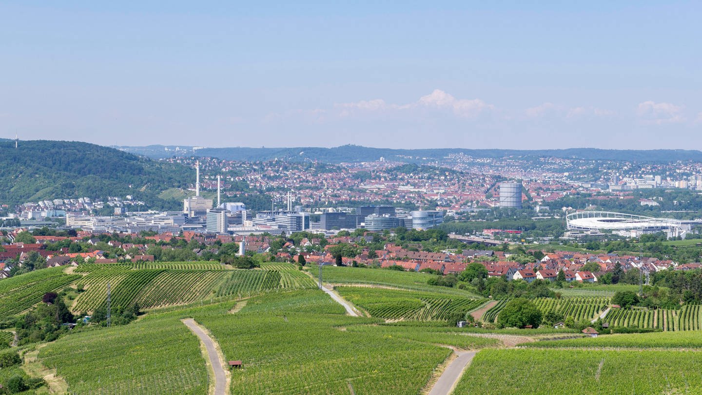 Blick vom Kappelberg auf die Stadt Stuttgart (Foto: IMAGO, IMAGO / imagebroker)