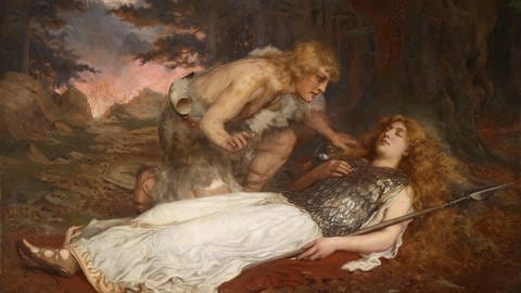 Siegfried findet die schlafende Brünnhilde