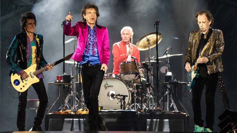 Die Band The Rolling Stones bei einem Livekonzert