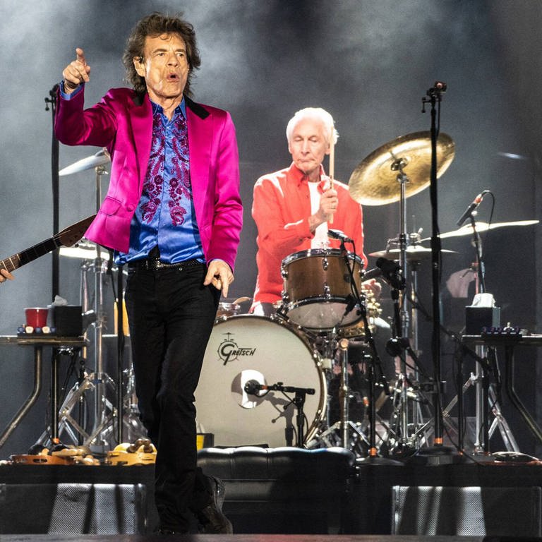 Die Band The Rolling Stones bei einem Livekonzert