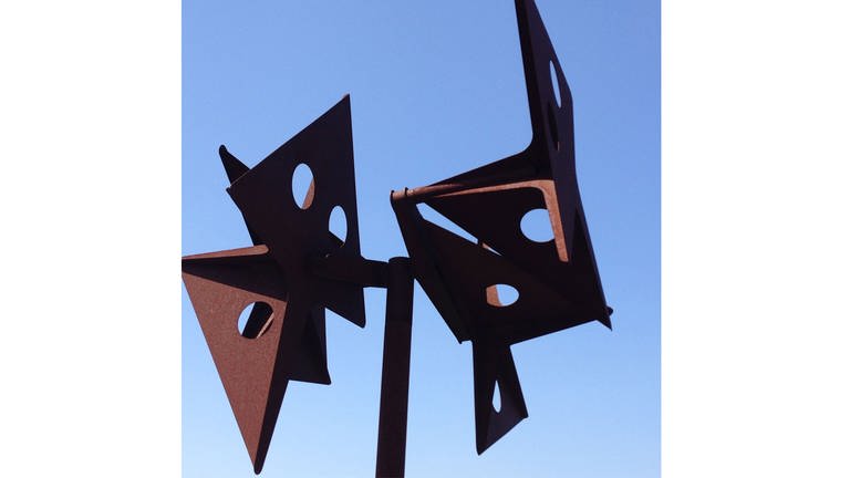 Detail der kinetischer Skulptur "Signal" (Foto: Pressestelle, Malte Jaspersen)