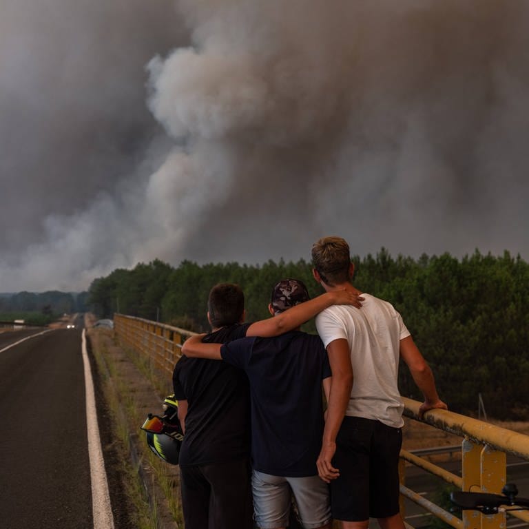Waldbrände in Frankreich (Foto: IMAGO, Jerome Gilles)